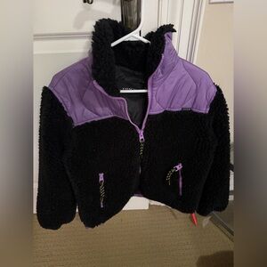Coach, Quilted Sherpa zip up